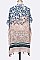 2 Tone Floral Tassel Kimono Cardigan