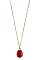 TEARDROP GEMSTONE PENDANT NECKLACE