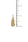 LONG HAMMERED METAL STONE NECKLACE SET