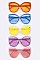 Pack of 12 Pieces Color Tint Oversize Butterfly Sunglasses