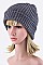 Trendy Double Layer Rib Knit Beanie Hat LA-EMH8587