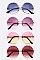 Iconic 2 Tone Wavy Edge Round Sunglasses