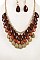 BUNDLED TEARDROP BIB NECKLACE SET