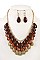 BUNDLED TEARDROP BIB NECKLACE SET