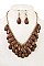 BUNDLED TEARDROP BIB NECKLACE SET