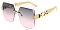 Pack of 12 Rimless Box Chain Sunglasses