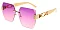Pack of 12 Rimless Box Chain Sunglasses