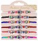 Pack of 6 LUCKY FRIENDSHIP String Protection Bracelet