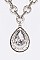 TEARDROP CRYSTAL PENDANT NECKLACE SET