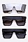 Pack of 12 Iconic Square Shield Sunglasses Set