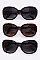 Crystal Accent Temple Fashion Sunglasses Set