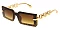 Pack of 12  Modern Link Chain Bar Sunglasses
