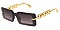 Pack of 12  Modern Link Chain Bar Sunglasses