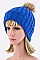 Classic PomPom Knit Fashion Beanie LA-EMH8618