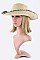 Fringed Brim Straw Hat LASHT3282DD