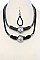 METALLIC THREAD METAL BALL STATEMENT NECKLACE JYJSN-2140