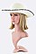 Fringed Brim Straw Hat LASHT3282DD