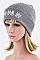 Stylish BAD HAIR DAY Print Knit Beanie LA-EMH8619