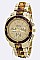 Stylish 2 Tone Fashion Chrono Watch LA-1486