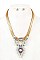 FLOWER PENDANT CHAIN NECKLACE SET