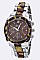 Stylish 2 Tone Fashion Chrono Watch LA-1486