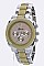 Stylish 2 Tone Fashion Chrono Watch LA-1486