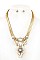 FLOWER PENDANT CHAIN NECKLACE SET