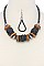 METALLIC SHORT STATEMENT NECKLACE JYJSN-2135