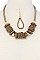 METALLIC SHORT STATEMENT NECKLACE JYJSN-2135