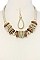 METALLIC SHORT STATEMENT NECKLACE JYJSN-2135