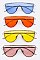 Pack of 12 Color Lens Shield Sunglasses