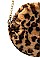 ROUND ANIMAL PRINT CROSS BODY BAG