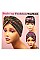 PACK OF 2 METALLIC FLORAL ACCENT TURBAN