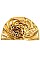 PACK OF 2 METALLIC FLORAL ACCENT TURBAN