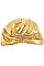 PACK OF 2 METALLIC FLORAL ACCENT TURBAN
