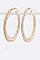 Large 63MM Rhinestone Rim Fashion Hoops