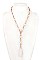TEARDROP PENDANT GLASS BEAD NECKLACE