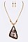 Beaded Geo Pendant Iconic Necklace Set LANE5344