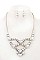 CHEVRON BIB NECKLACE SET