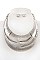 METAL BIB TEXTURED LINK NECKLACE SET