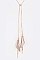 DRAW STRING DOUBLE TASSEL NECKLACE