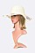Straw Floral Print Floppy Hat