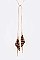 DRAW STRING DOUBLE TASSEL NECKLACE