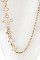 LINKED CROSSES CHAIN NECKLACE SET