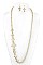 LINKED CROSSES CHAIN NECKLACE SET