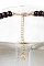 BEADED TASSEL PENDANT NECKLACE SET