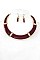 METAL COLLAR LINK NECKLACE SET