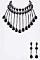 Refined Rhinestone Statement Collar Necklace Set LA-GNE2065