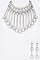 Refined Rhinestone Statement Collar Necklace Set LA-GNE2065