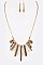 TRIBAL ETCHED PENDANTS NECKLACE SET